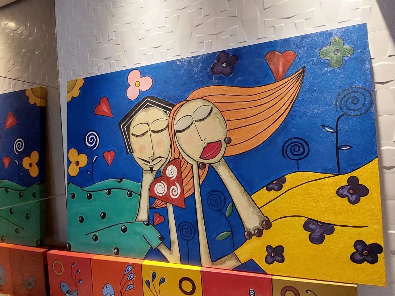 Tela amor. Acrílico sobre tela.  - Foto 4