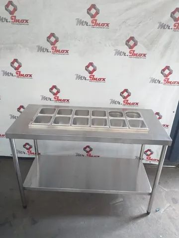 Mesas inox para hamburgueria/ fabricamos sob medida  - Foto 2