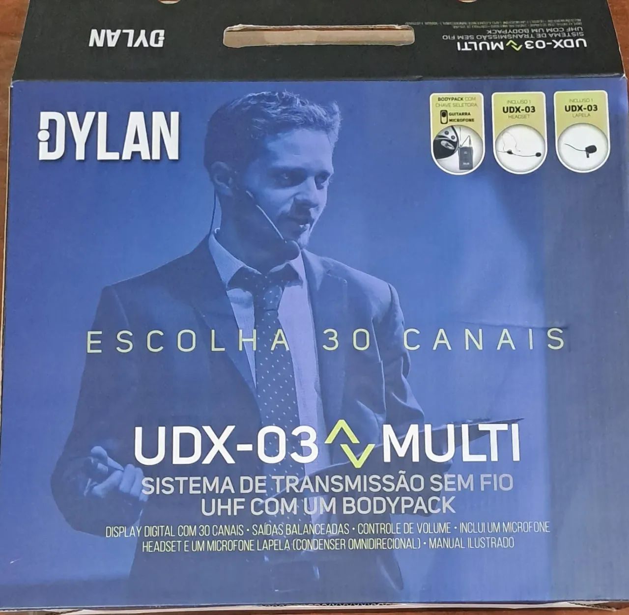 3 Kit Microfone Sem Fio Dylan UDI 01/ karsect- Novos na Caixa - Foto 2