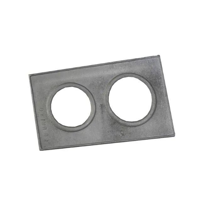 Chapa fogao a  lenha mineira 2 bocas 40x25cm sem tampa