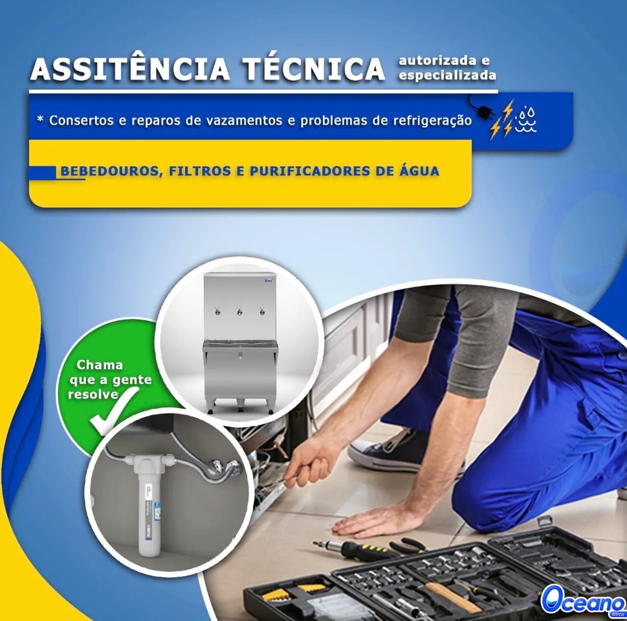 Assistência Técnica para purificador e bebedouro 