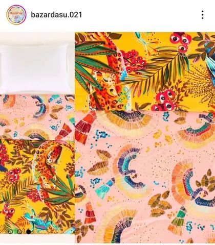 Edredons da Farm - Tb cobre cama de casal -  Novos - Foto 3