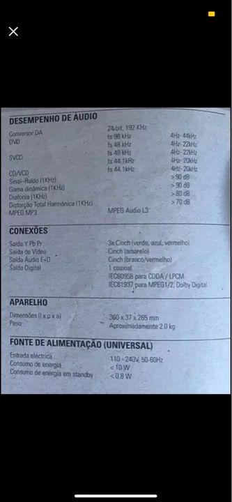 DVD VIDEO Player DVD 3005 Philips - Foto 5