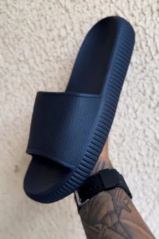 chinela slim azul escuro