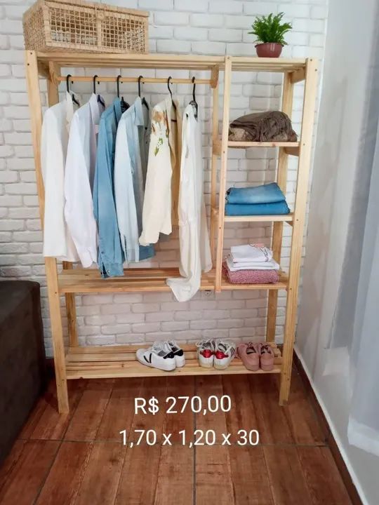 CLOSETS, Araras e Cabideiros de madeira  - Foto 2