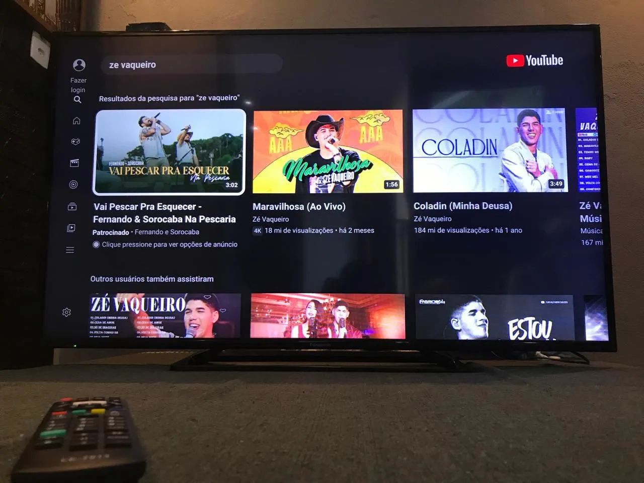 "smart tv panasonic 50" no Brasil