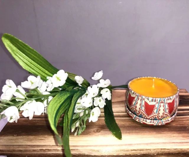 Vela na Latinha Aromática/Perfumada - Aroma Pêssego - Foto 4