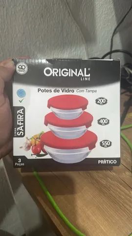 Jogo de pote de vidro 3 em 1