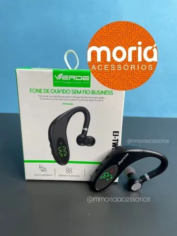 FONE DE OUVIDO DIGITAL BLUETOOTH SEM FIO COM VISOR BATERIA LONGA DURAÇÃO CHAMADA - Foto 4