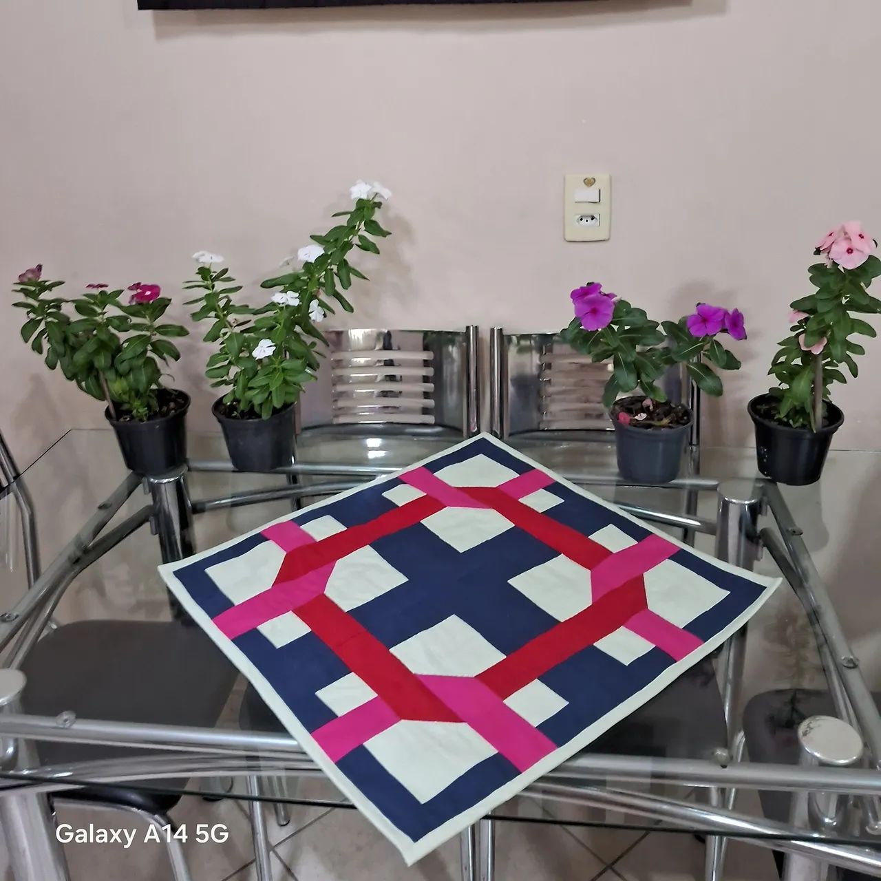 Centros de mesa em patchwork
