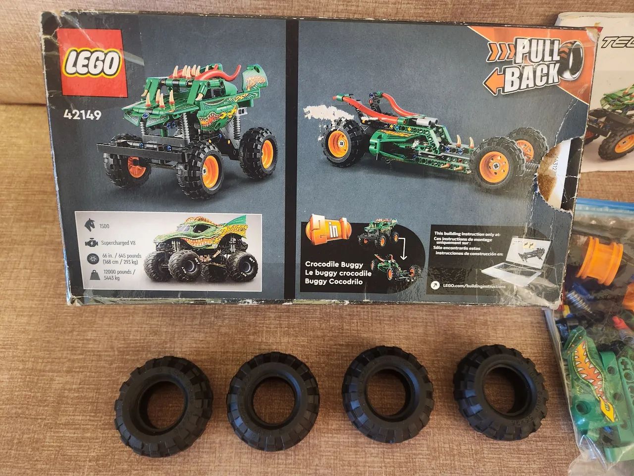 テツ LEGO Technic Monster Jam Dragon 42149 (217 Peças) - Brinquedos e