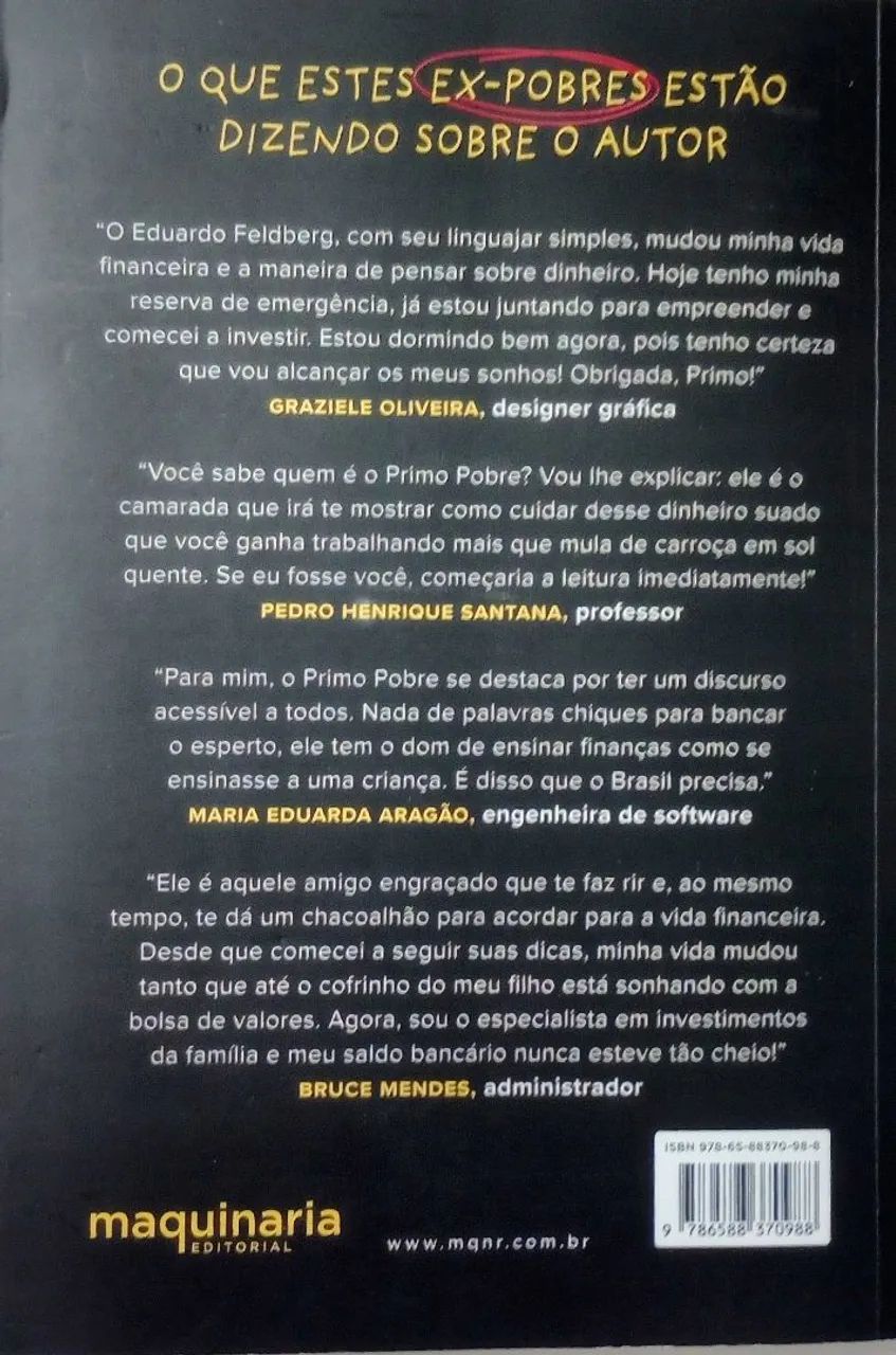 Livro Deixe de Ser Pobre! - Eduardo Feldberg - Foto 2