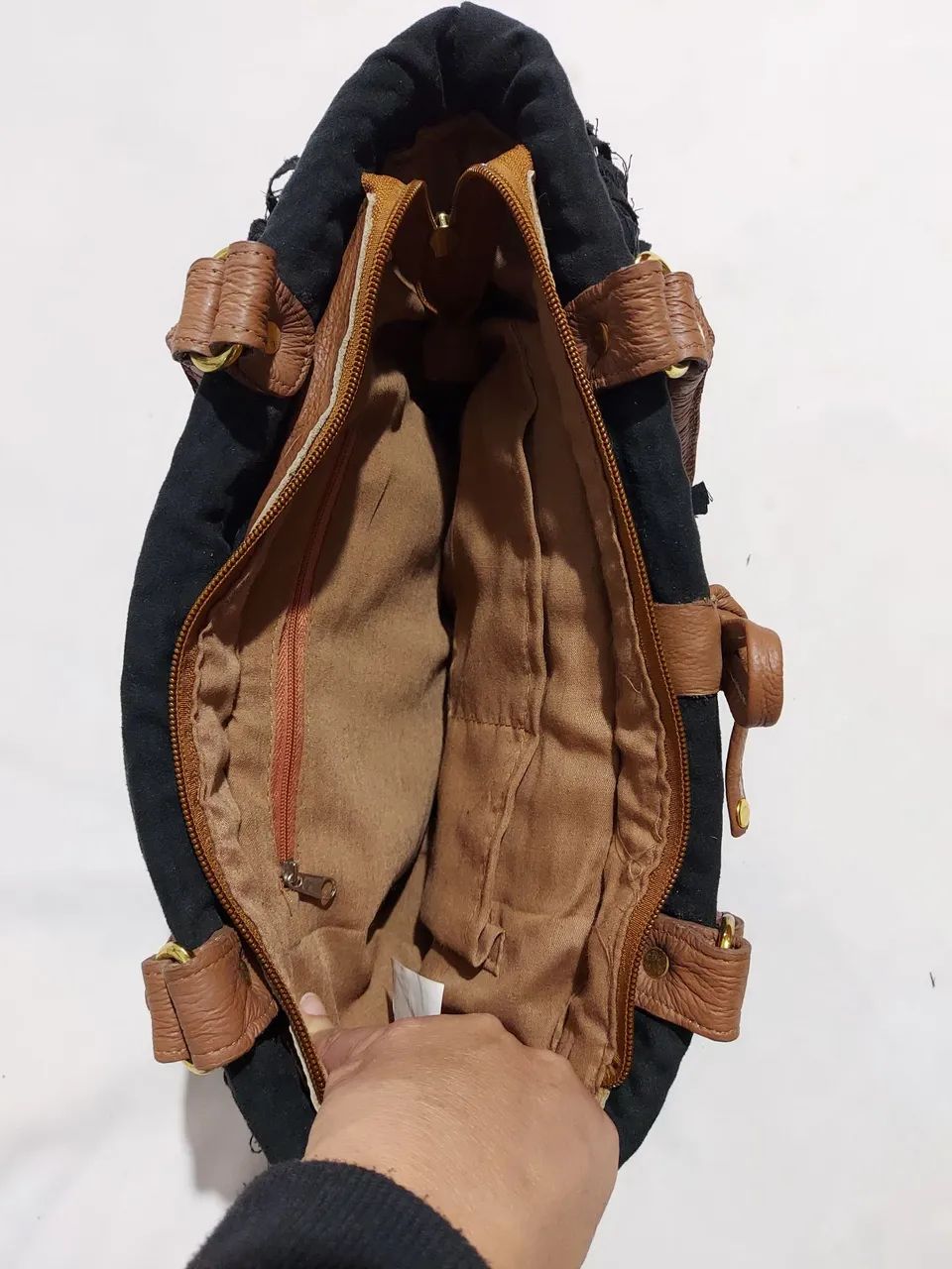 Linda Bolsa de palha com franja - Foto 4