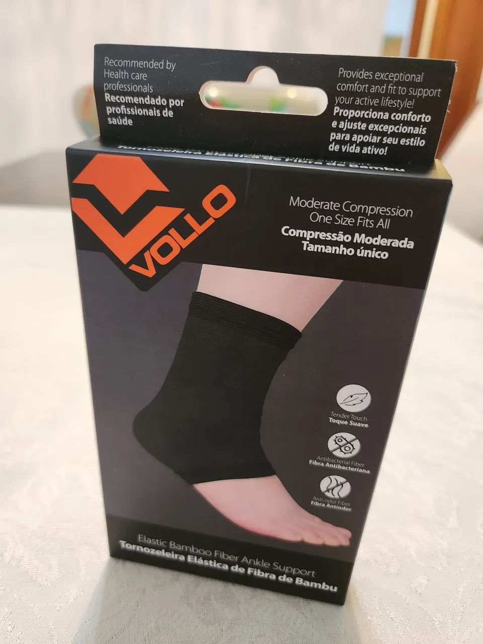 Tornozeleira Elástica de fibra de bambu 