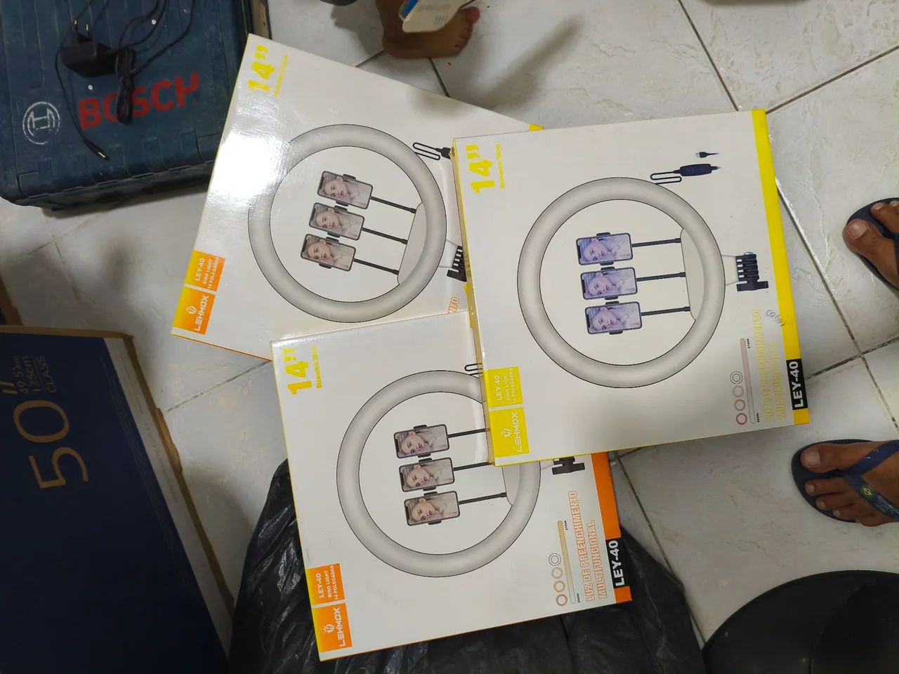 Rig light 12" e 14" polegadas Novas com tripé - Foto 5