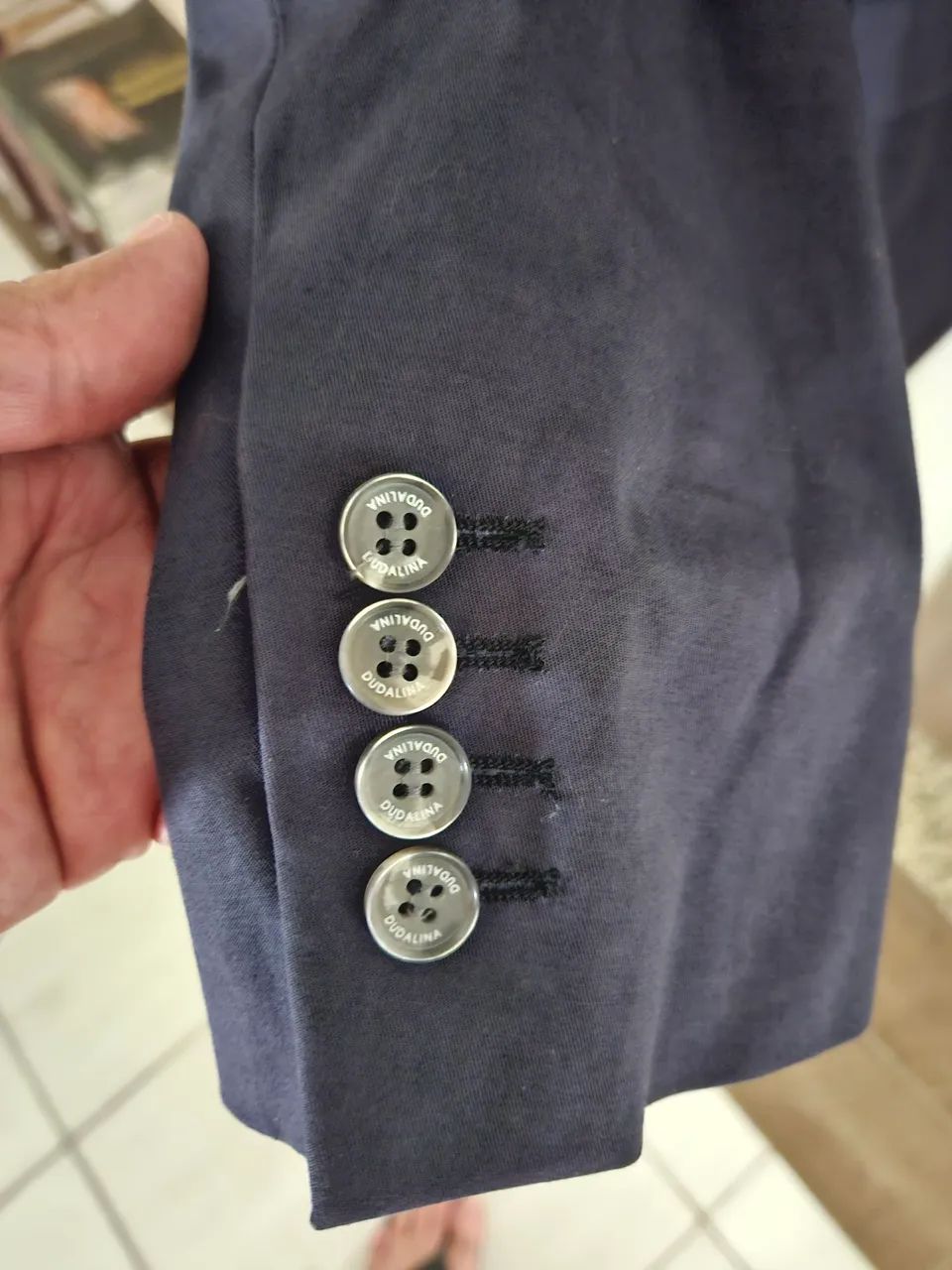 Casaco Blazer Masculino Azul - Detalhes Elegantes - Foto 5