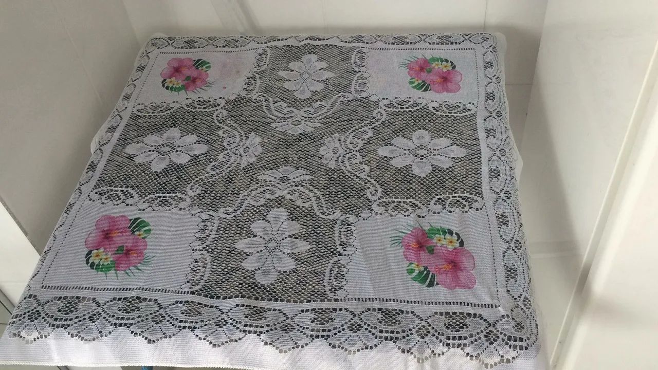 Cortina de renda branca para janela - Foto 2