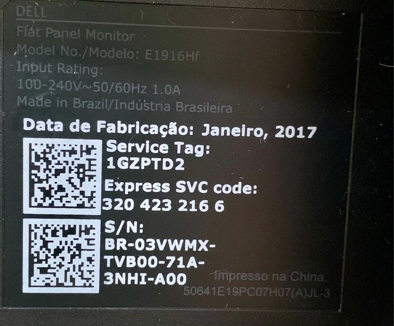 Monitor Dell - 18,5? - Modelo: E1916Hf - Foto 3