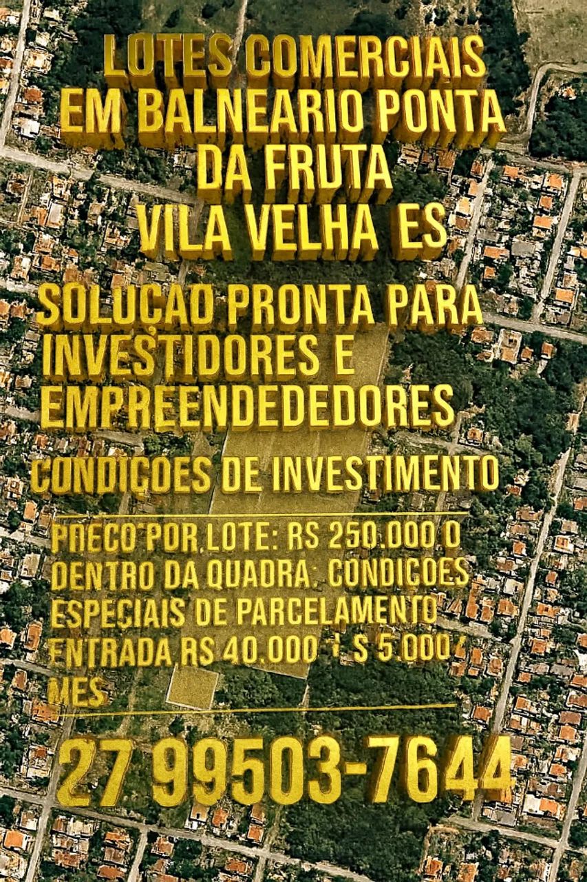 HIPER Black-Troco-Investimento - Lotes Balneário Ponta da Fruta, Vila Velha/ - Foto 3