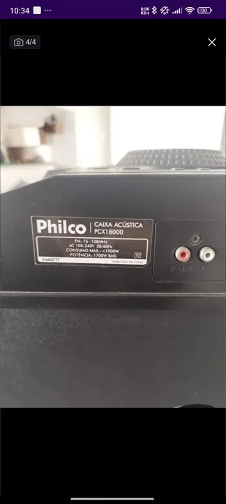 Caixa Acústica Philco PCX18000 preço pra vender logo