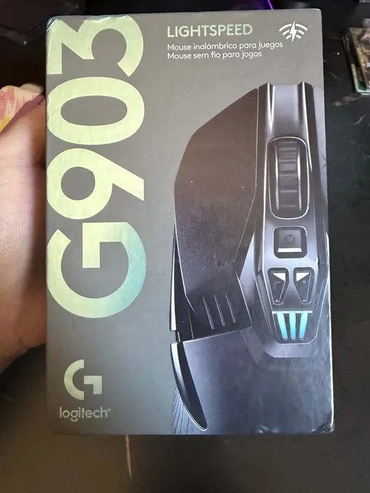 Mouse Logitech G903 Lightspeed Sem Fio para Games