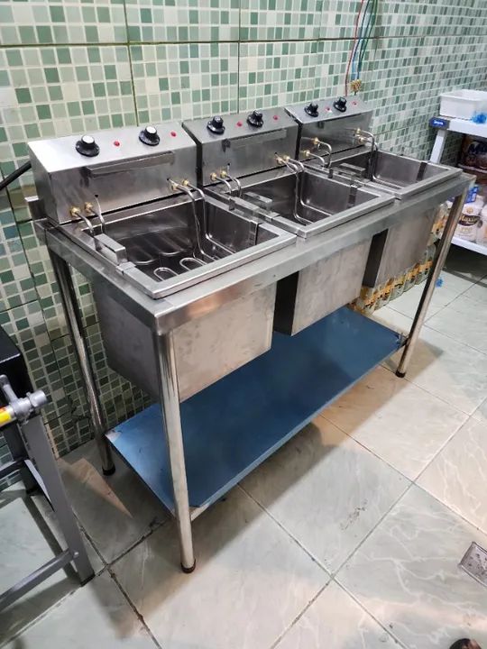 Fritadeira elétrica acoplada de alta produção - Foto 4