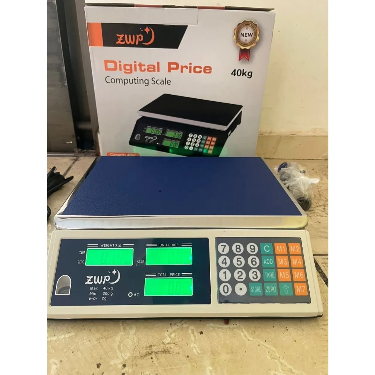 Balança Eletrônica ZWP Tech 40kg/2g - Nova + Garantia
