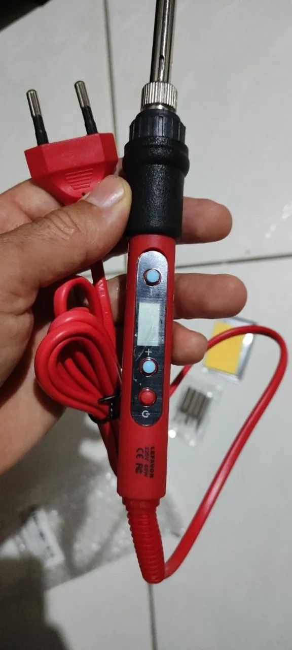 Ferro de solda com display digital com interruptor<br> - Foto 5