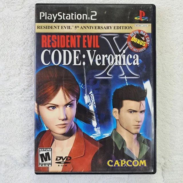 Resident Evil: Code Veronica X Original Completo Ps2 + Bonus Devil May Cry - Playstation 2