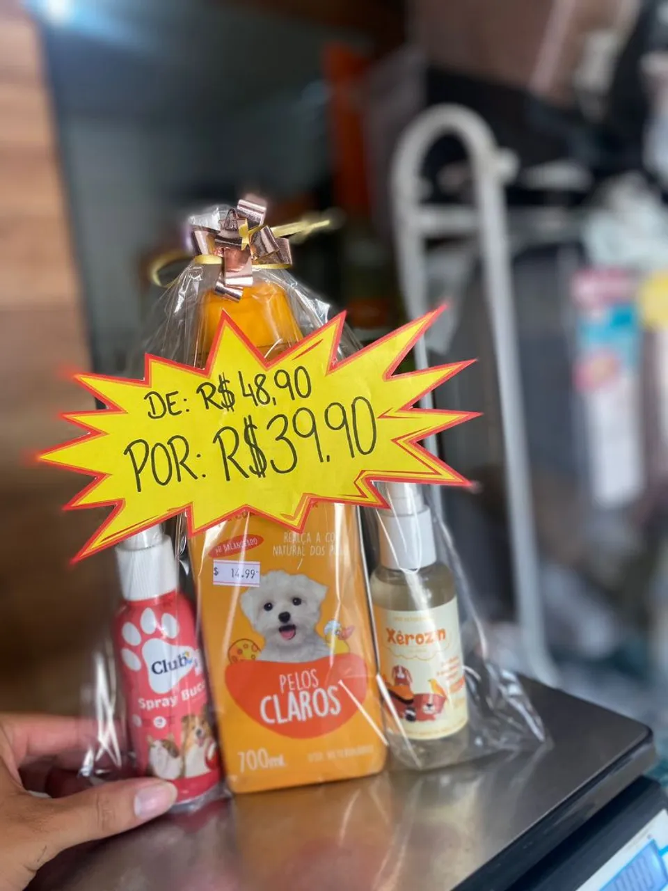 Kit Banho e Higiene Pet - Shampoo, Spray e Hidratante