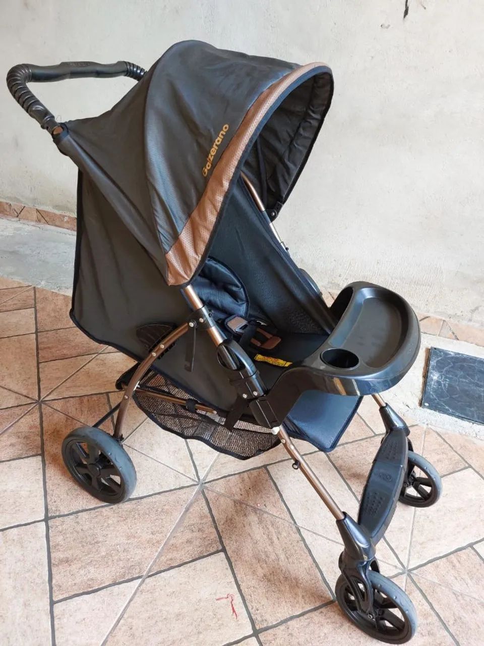 Carrinho de bebê Galzerano e bebê conforto Grid - Foto 3