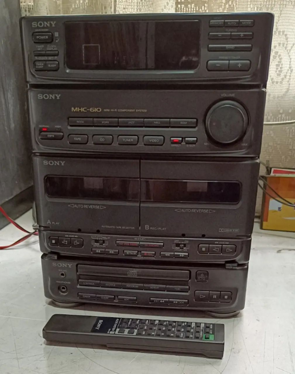 Central Sony Mhc-610 Made In Japan Funcionando LEIA O ANUNCIO