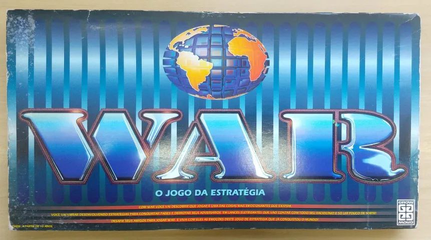 Jogo De Tabuleiro War Completo Anos 90 - Grow