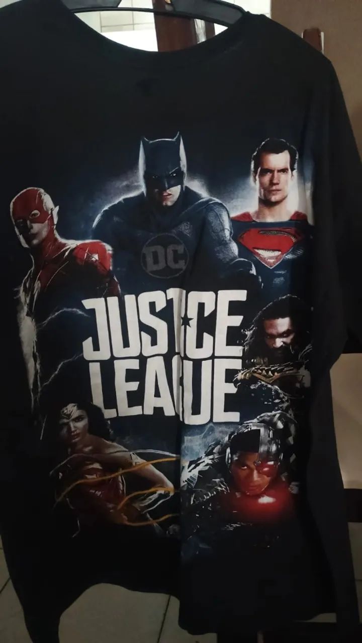 Camiseta Liga da Justiça DC Comics - Nova, Nunca Usada