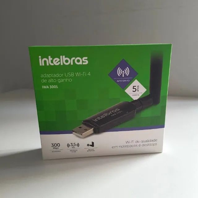 Adaptador Wi-Fi 300Mbps USB Wireless Intelbras *ENTREGA GRÁTIS* - Foto 4