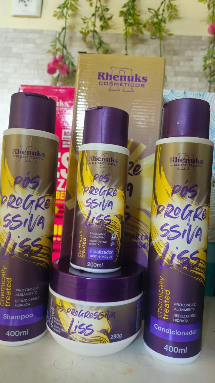 Kit Pós Progressiva Liss Rhenuks Cosméticos