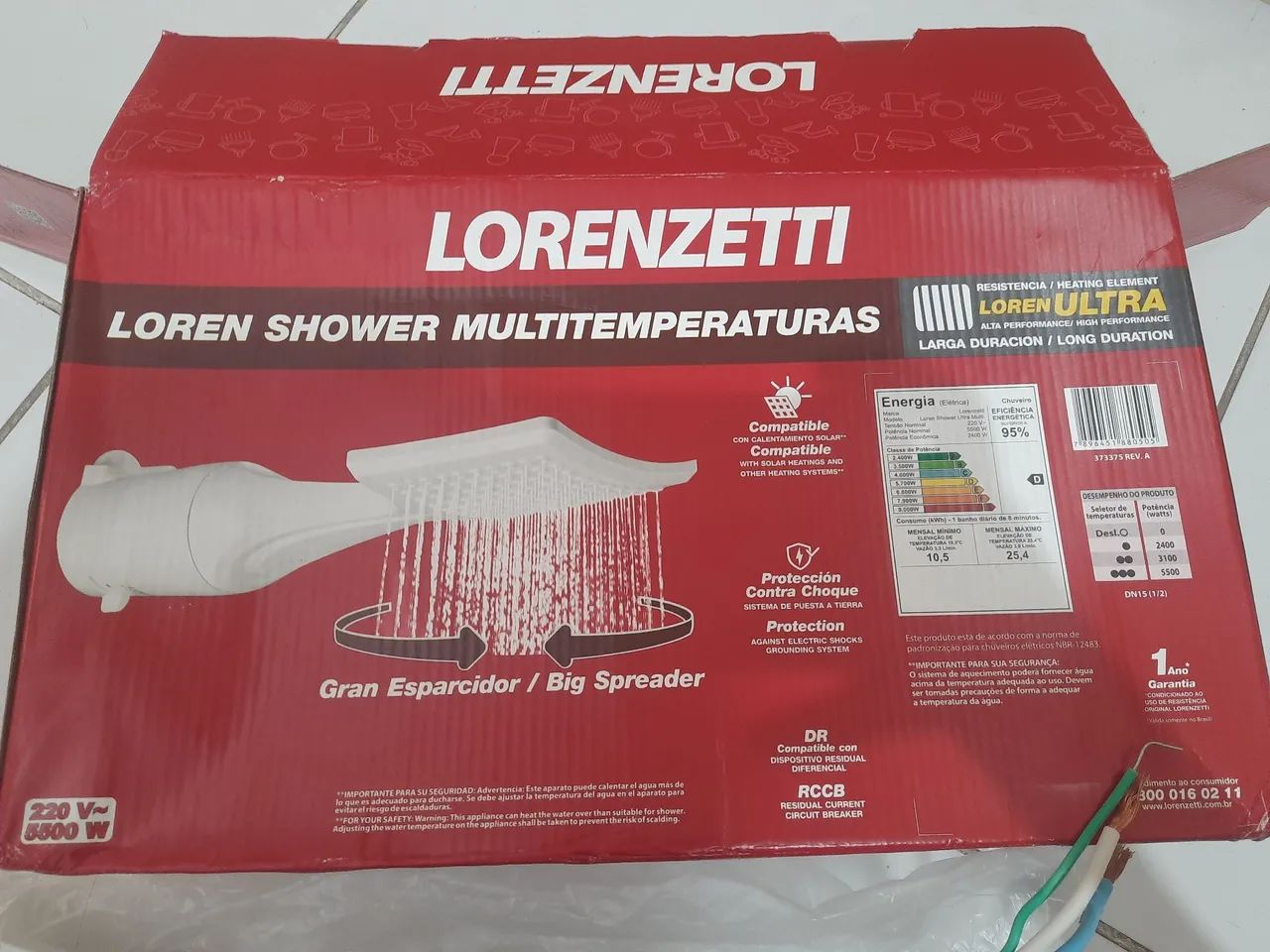 Chuveiros 220v Lorenzetti64842087650177120