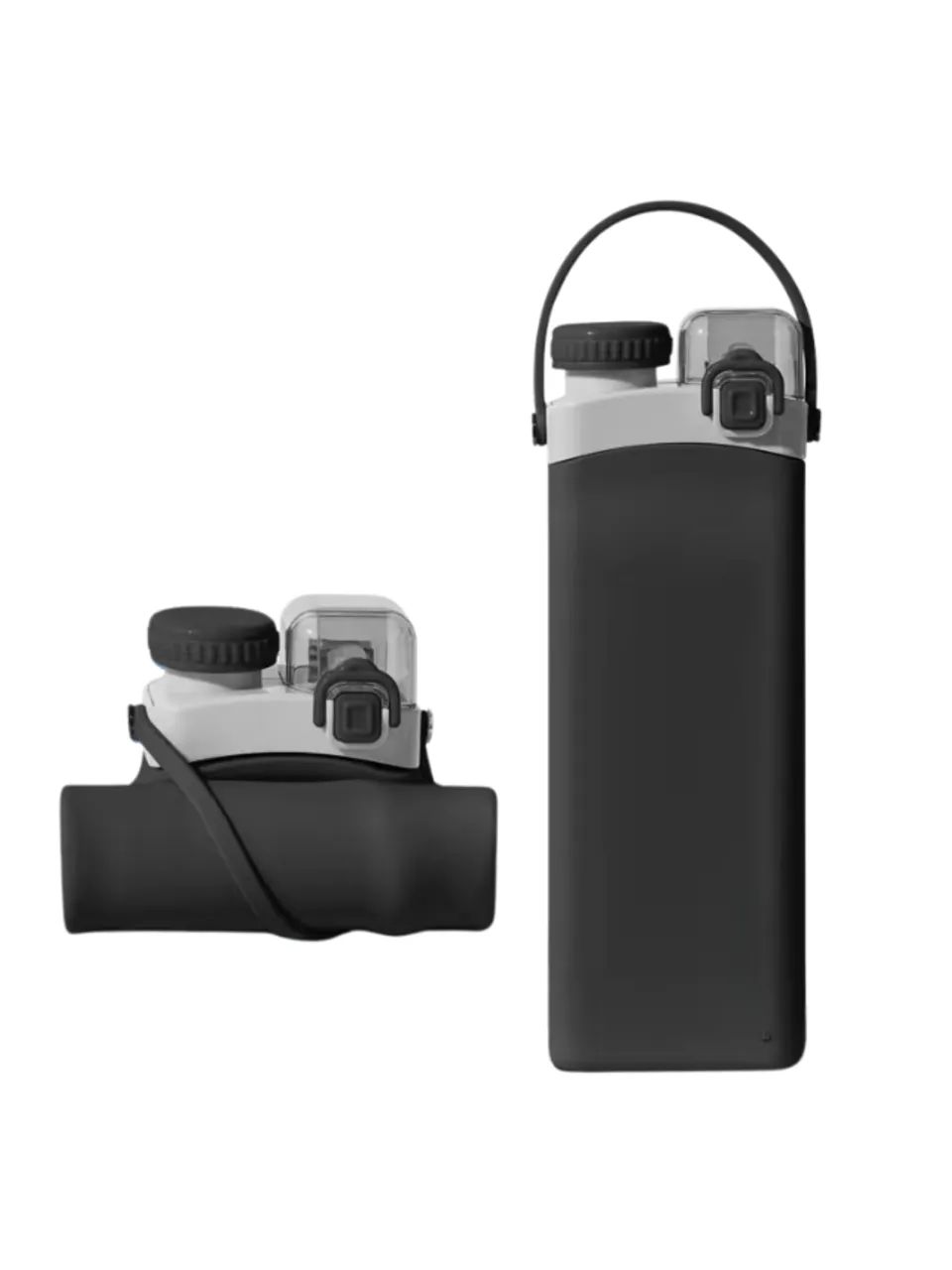 Garrafa Dobrável de Silicone Premium 600ml  - Foto 2
