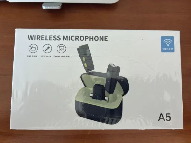 Microfone Lapela Sem Fio Wedaniya - Novo, Lacrado! Preço Imperdível