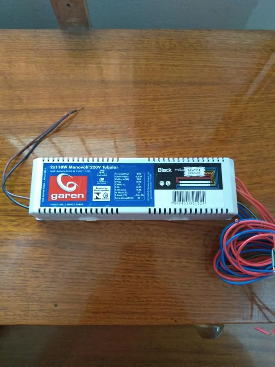 Reator Eletrônico Monovolt 220V Tubular