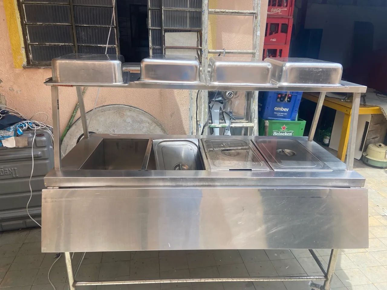Buffet térmico 4 Cubas 