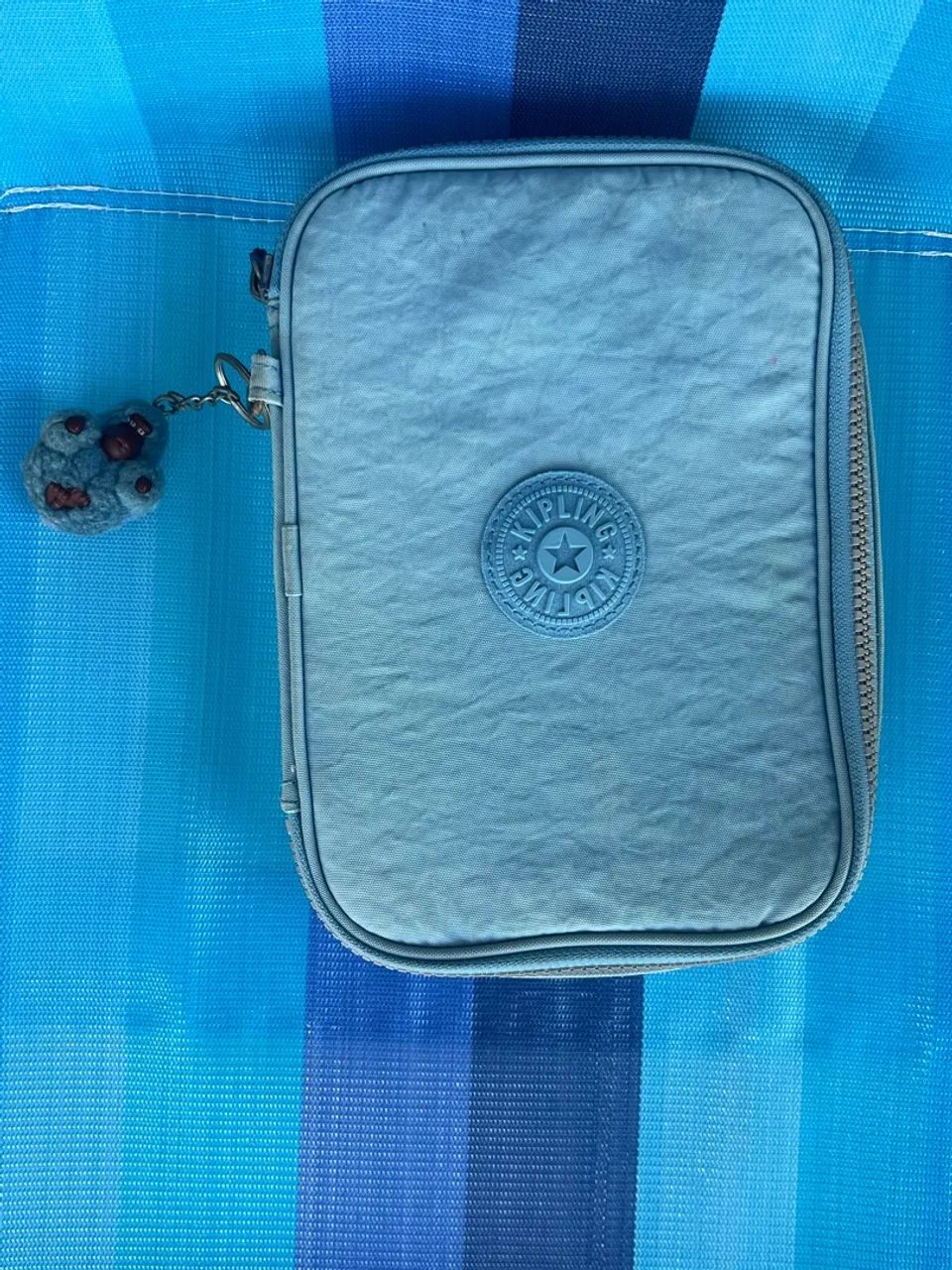 Estojo Kipling Azul Claro Original - Usado