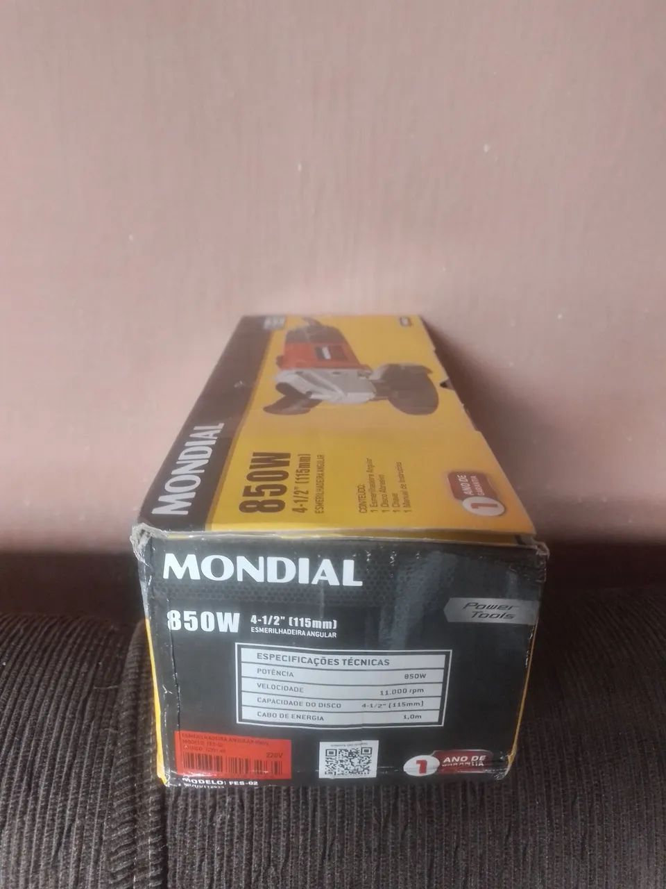 Esmerilhadora Angular Mondial 850W 4 1/2'' - Foto 3