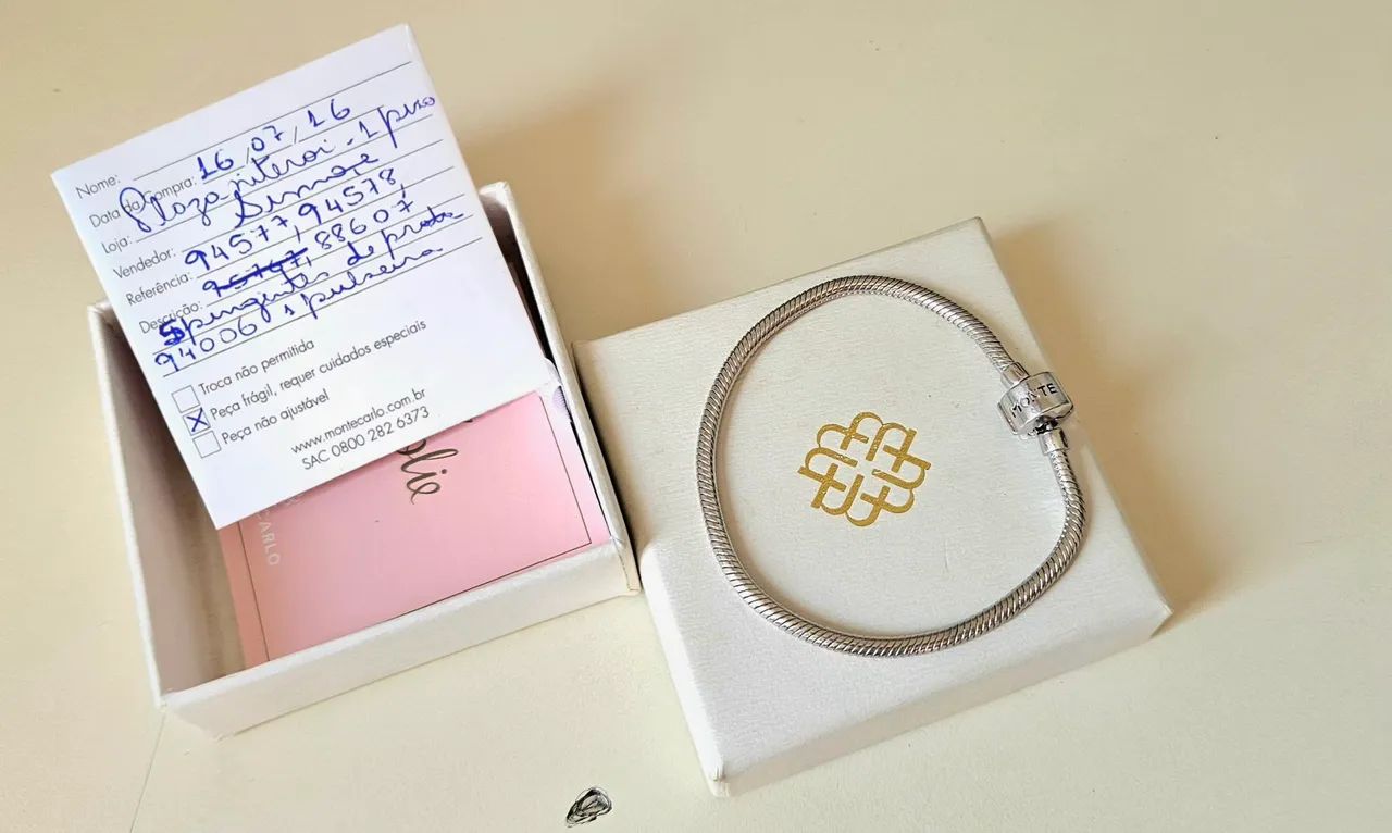Pulseira maleável em Prata 925 - Monte Carlo - 17cm - Foto 2