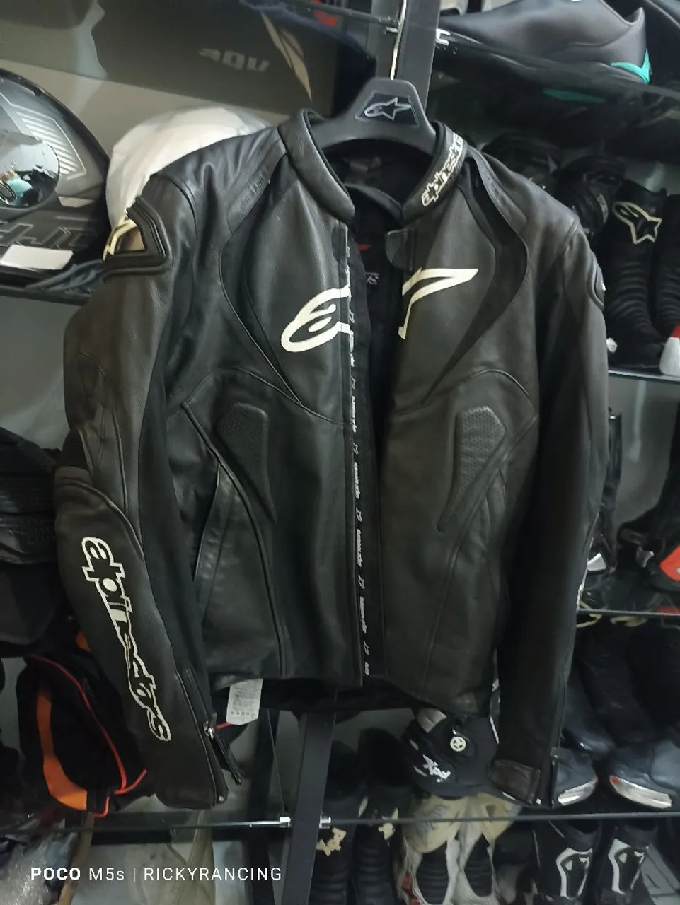 Jaqueta de Couro Alpinestars - Tamanho 56 Eur