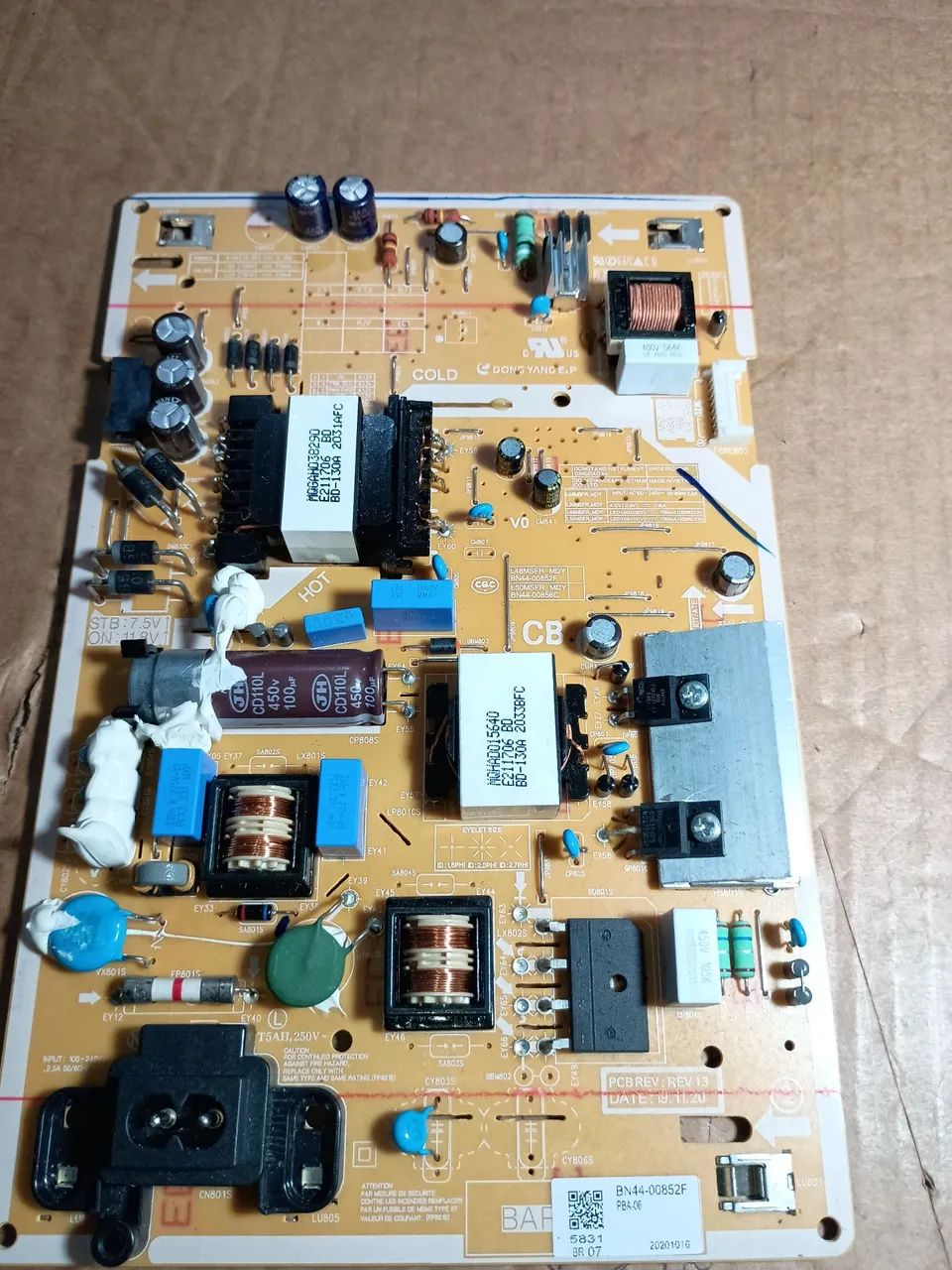 Placa Fonte TV Samsung BN44-00852F