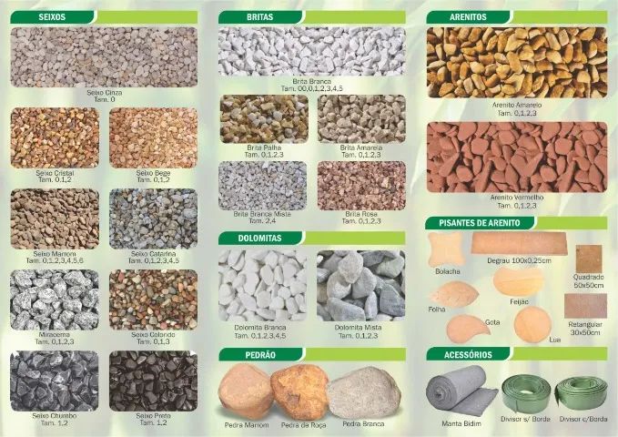 Pedras para jardim decorativas seixos, dolomitas e britas. - Foto 2