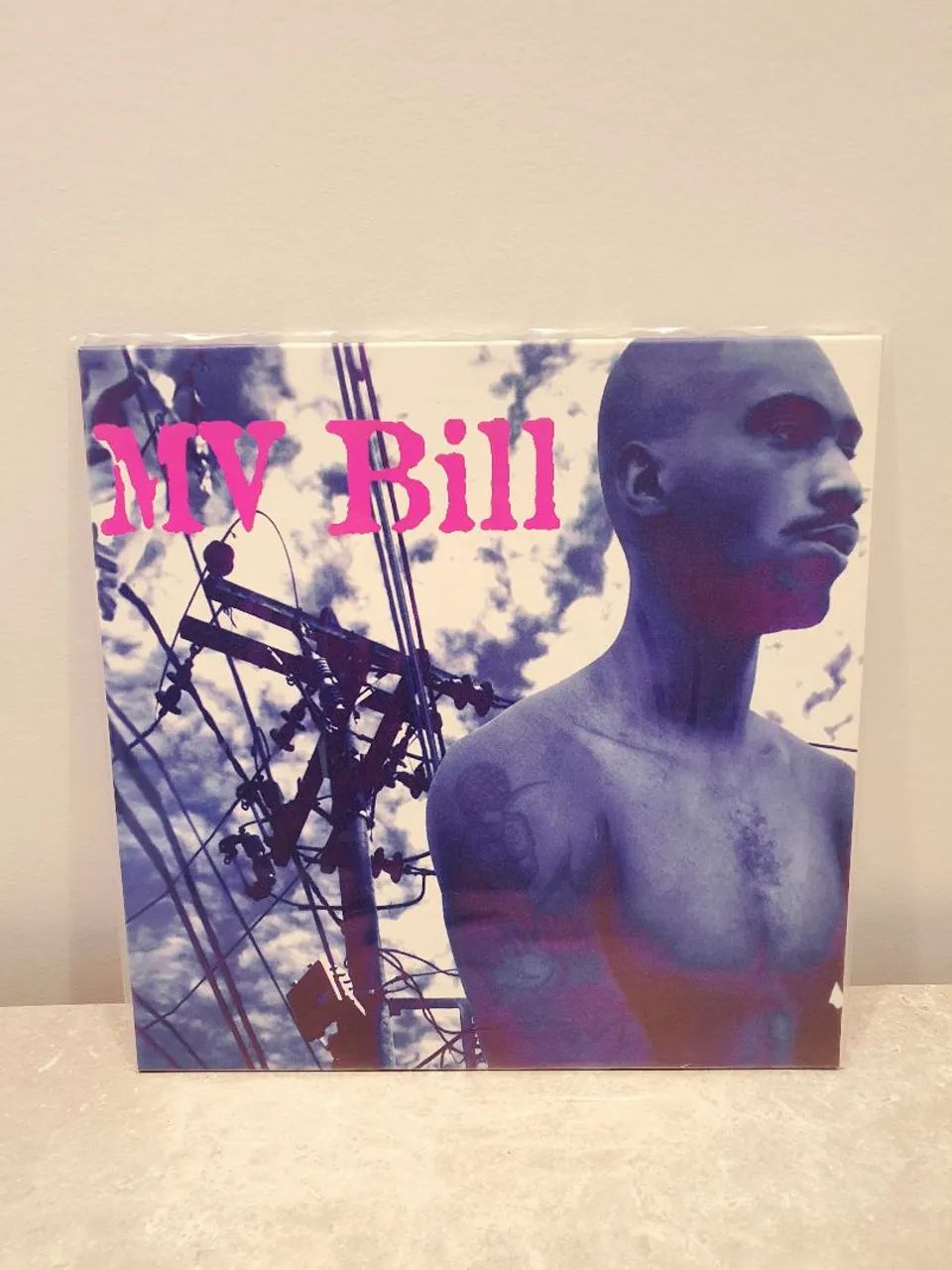 Disco de vinil MV Bill edição especial azul