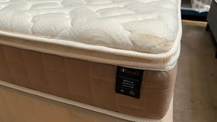 Cama Box Casal Berillo 100% Espuma D45 Extra Firme 138X188X25 Topazio Fazemos entrega - Foto 2