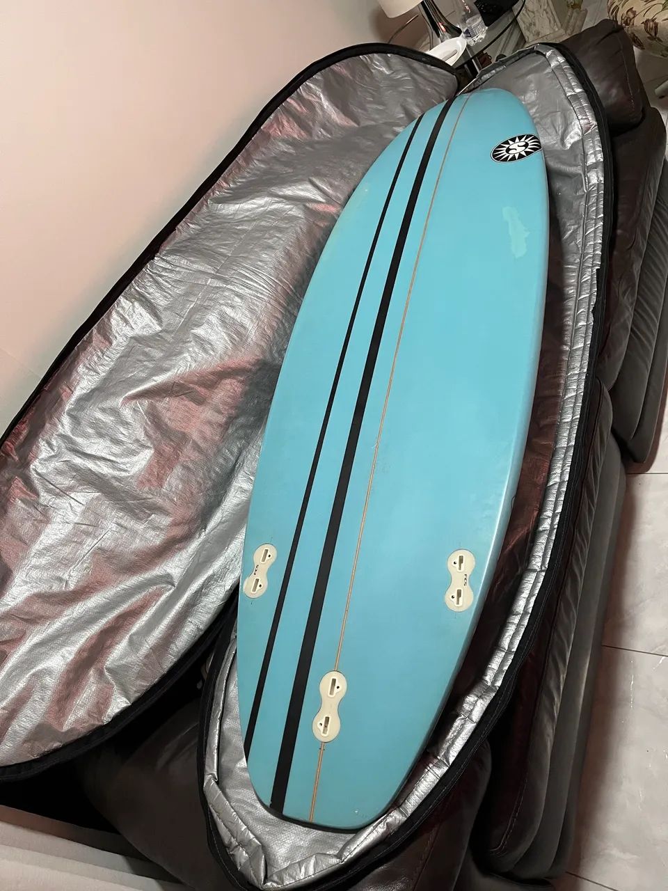 Prancha de Surf - Surf Shine com a capa  - Foto 5